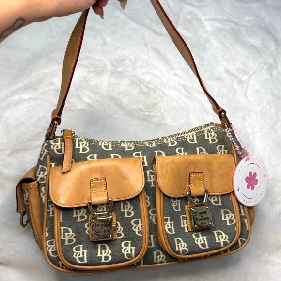 Dooney & Bourke Handbags - y2k DOONEY & BOURKE Vintage Double Pocket Shoulder Bag